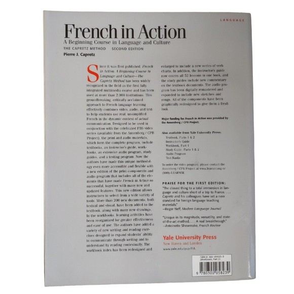 French In Action Part 2: A beginning Course in Language and Culture - Picture 2 of 2
